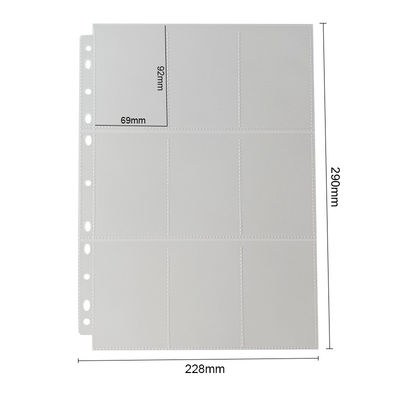 Clear Mtg 9 Pocket Pages / Card Holder Cpp Materials Cpp Loading Top ISO