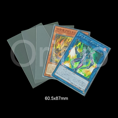 Clear Yugioh Inner Card Sleeves 60x87mm اندازه عالی برای محافظ کارت های کوچک