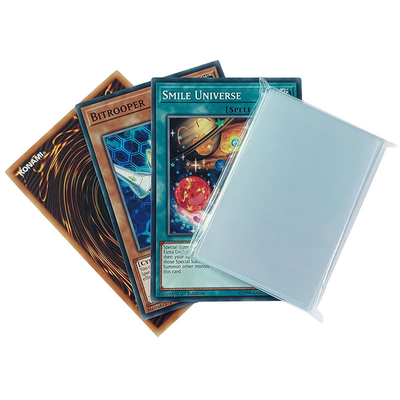 آستین های سفارشی Clear Trading Card Sleeves 44x67mm Mini American Prime Board Game Sleeves