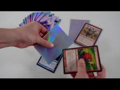 آستین های کارت هولوگرافی درخشان چاپ شده آستین محافظ عرشه بدون اسید