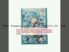 آستین کارت های سفارشی برتر ️ ختم مات / درخشان ، ضخامت 100 میکران ، مناسب برای کارت های جمع آوری شده