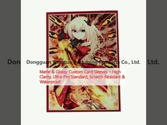 آستین های کارت سفارشی مات و درخشان شفافیت بالا، استاندارد فوق العاده حرفه ای، مقاوم در برابر خراش و ضد آب