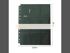 صفحات کارت 18 جیبی Mtg Tcg، صفحات جلد دار سیاه برای کارت های تجاری